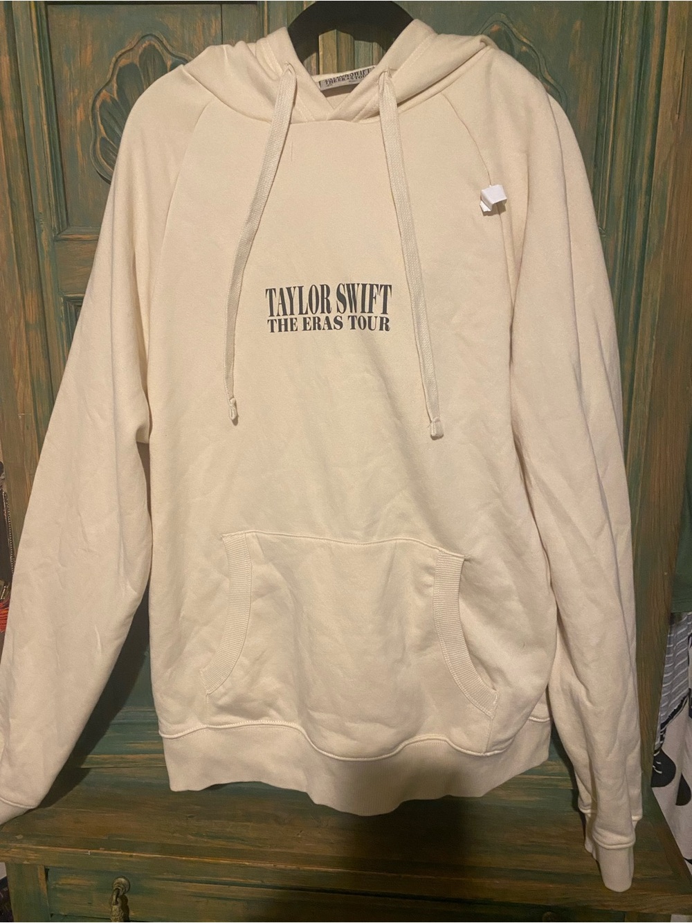 Taylor Swift Cream Crewneck Hoodie with 'The Eras Tour' Logo